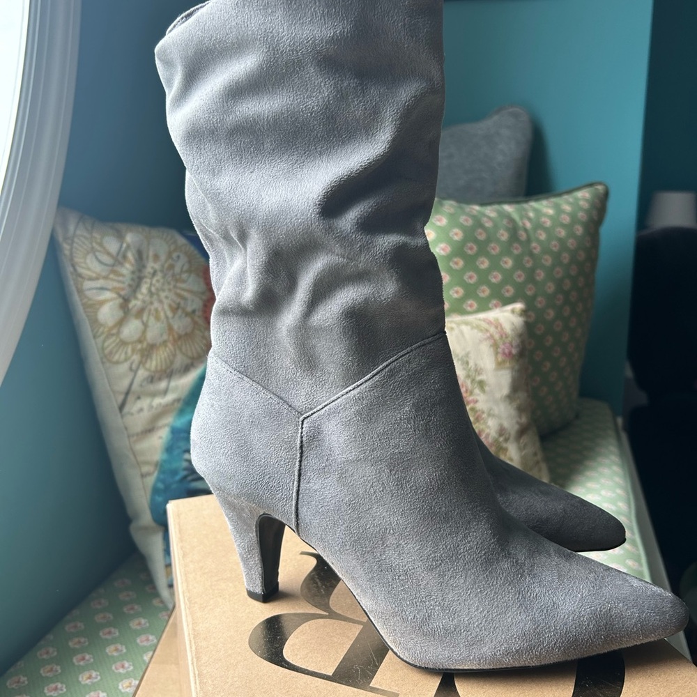 Grey Suede Charlotte Russe Boots